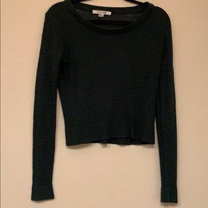 Dark green cropped long sleeve